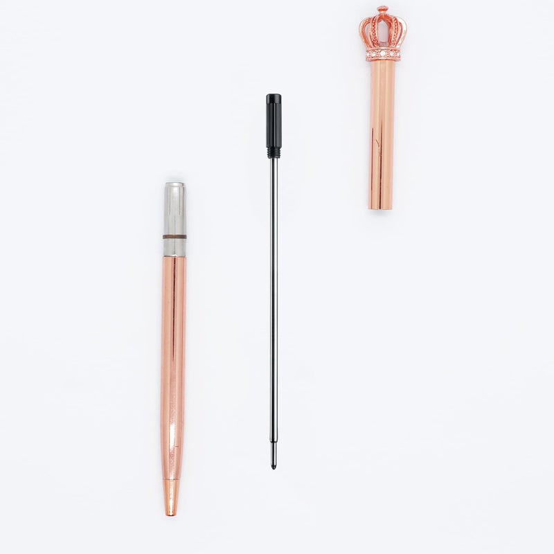 DunBong Black Ink Refill Pack of 5, Replaceable Ballpoint Pen Refills, Medium Point Metal Refill (Black) - Image 5